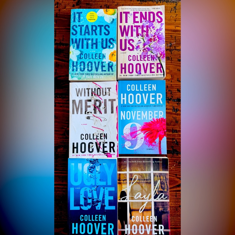 Colleen Hoover Bestseller Paperback Book Bundle of Six